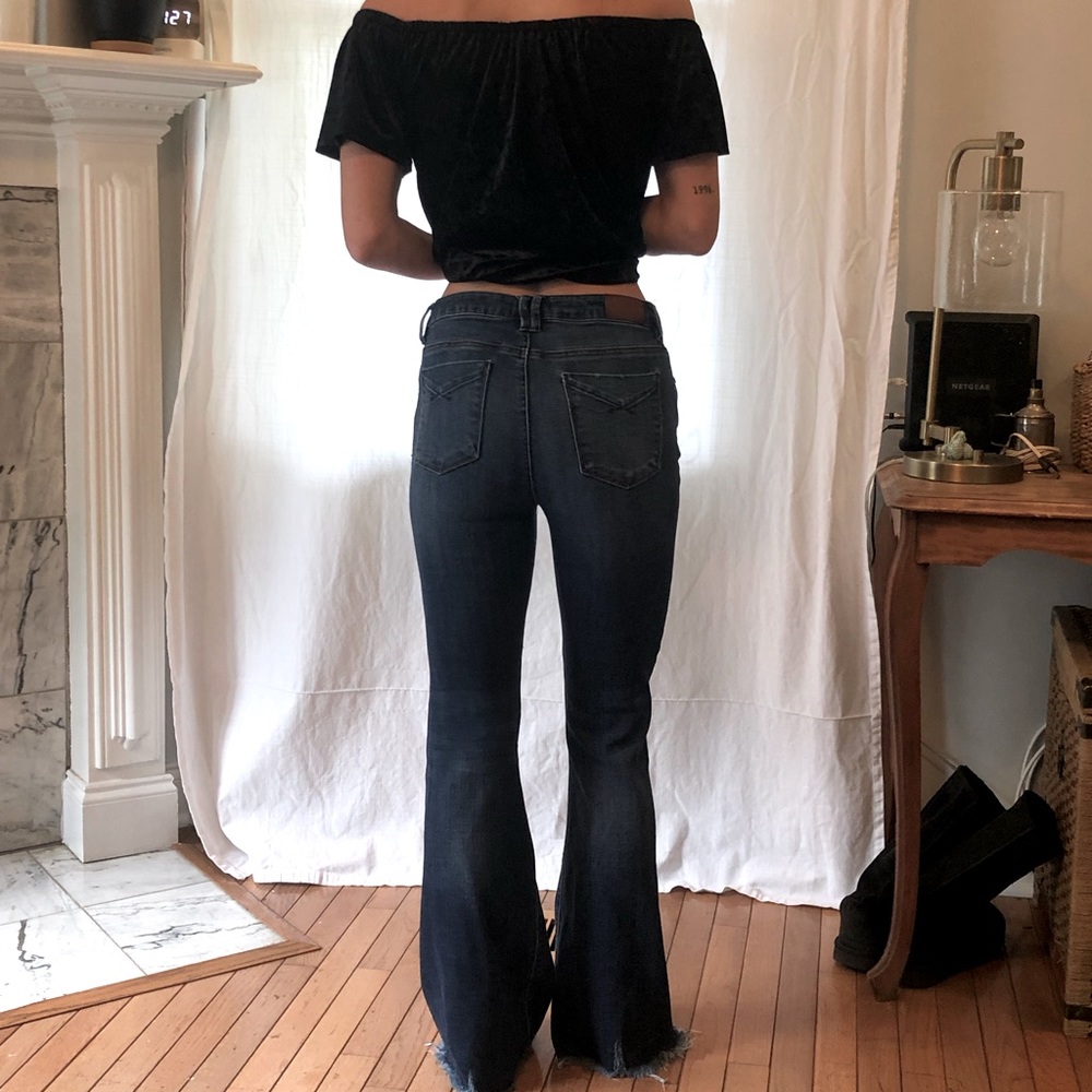 Dark Flare Bellbottom Jeans